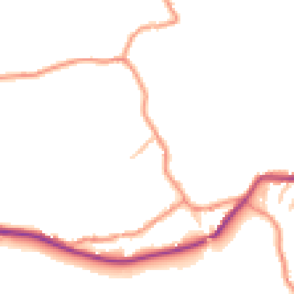 Daytime road noise heatmap for BD22 0DQ