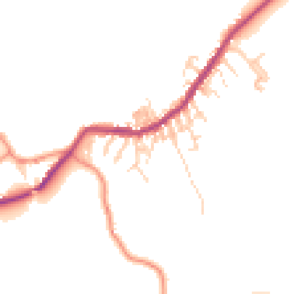 Daytime road noise heatmap for BD22 0FP