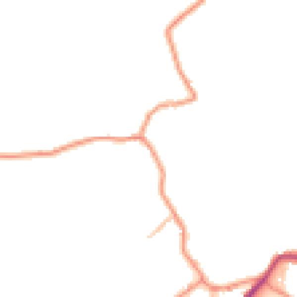 Daytime road noise heatmap for BD22 0LT