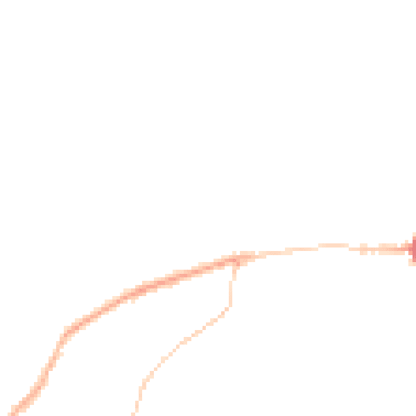 Night-time road noise heatmap for BD22 0TG