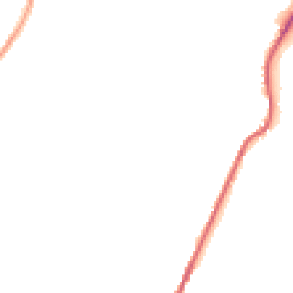 Night-time road noise heatmap for BD22 7AX