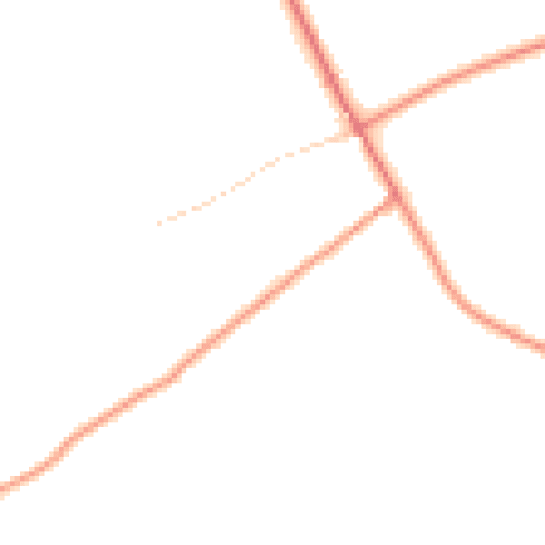 Daytime road noise heatmap for BD22 9AG