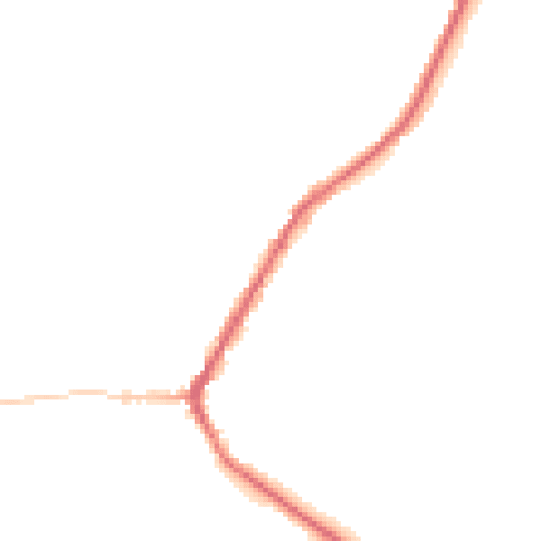 Night-time road noise heatmap for BD22 9AW