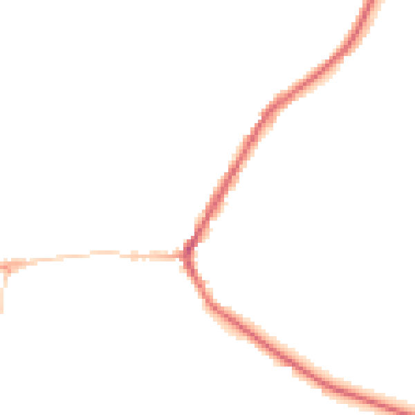 Night-time road noise heatmap for BD22 9BH