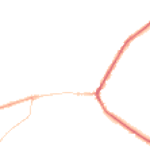 Night-time road noise heatmap for BD22 9DR