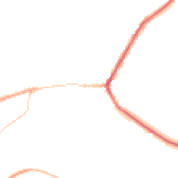 Night-time road noise heatmap for BD22 9DY