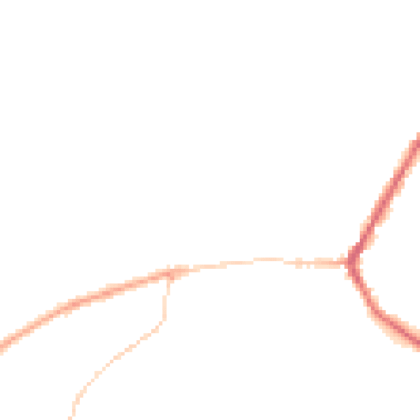 Night-time road noise heatmap for BD22 9EN