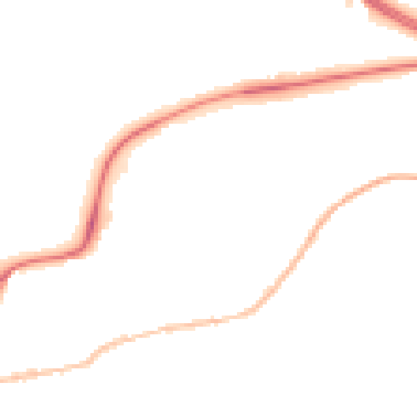 Night-time road noise heatmap for BD23 1AZ