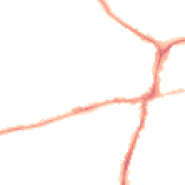 Night-time road noise heatmap for BD23 1DF
