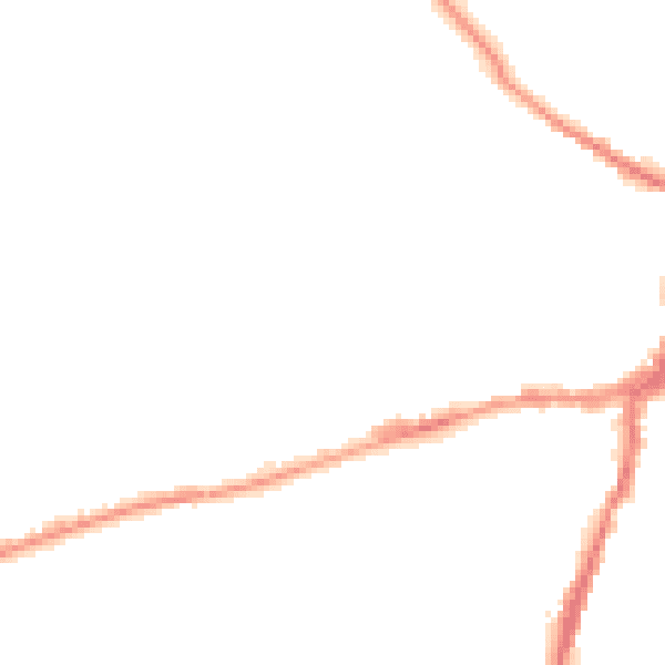 Night-time road noise heatmap for BD23 1DL