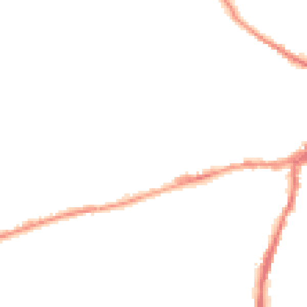 Night-time road noise heatmap for BD23 1DQ