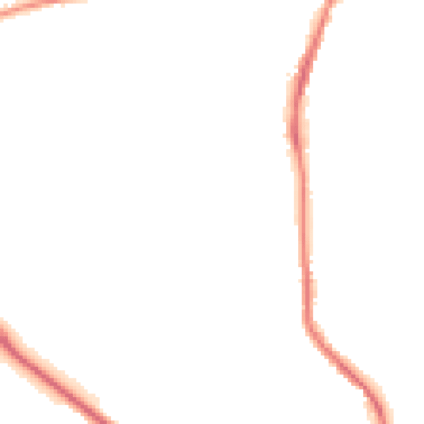 Night-time road noise heatmap for BD23 2BE
