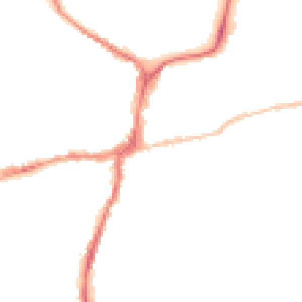 Night-time road noise heatmap for BD23 2HR