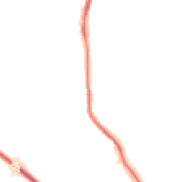 Night-time road noise heatmap for BD23 2RQ