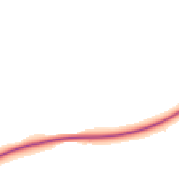 Night-time road noise heatmap for BD23 3AD