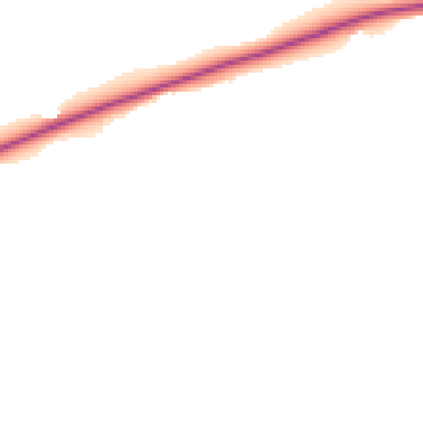 Night-time road noise heatmap for BD23 3AN