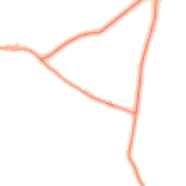 Daytime road noise heatmap for BD23 3BU