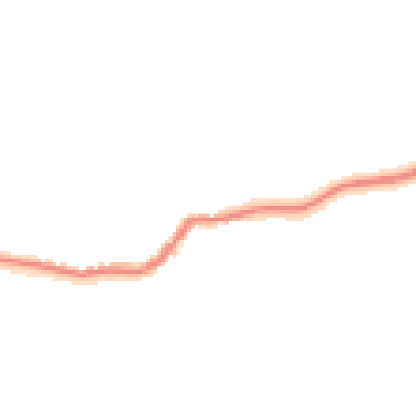 Night-time road noise heatmap for BD23 3TY