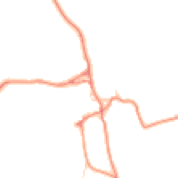 Daytime road noise heatmap for BD23 4AT