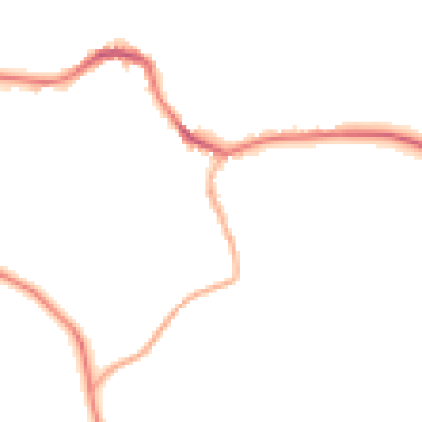 Night-time road noise heatmap for BD23 4LA
