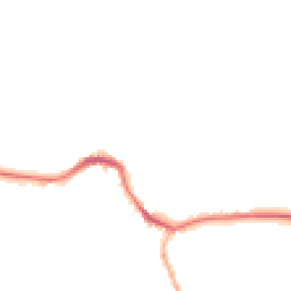 Night-time road noise heatmap for BD23 4NZ