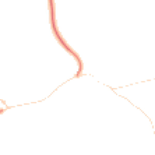 Daytime road noise heatmap for BD23 4RJ