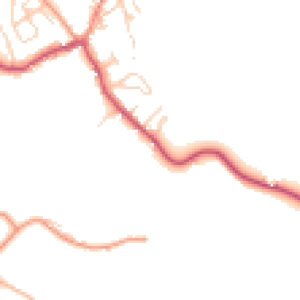 Daytime road noise heatmap for BD23 5LH