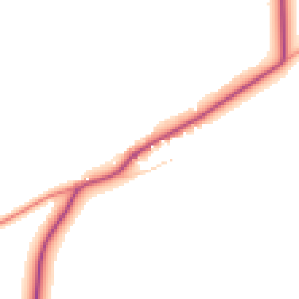 Daytime road noise heatmap for BD23 6LA