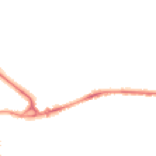 Night-time road noise heatmap for BD3 0AN