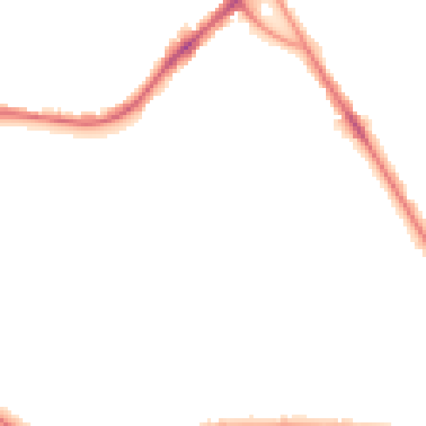 Night-time road noise heatmap for BD3 0PN