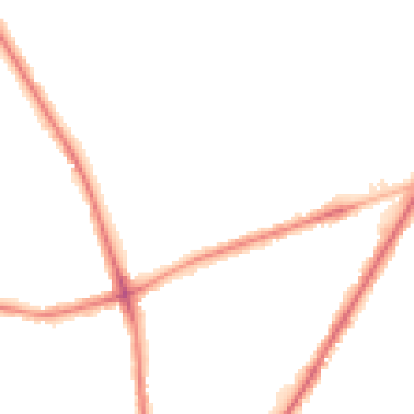 Night-time road noise heatmap for BD3 7EL