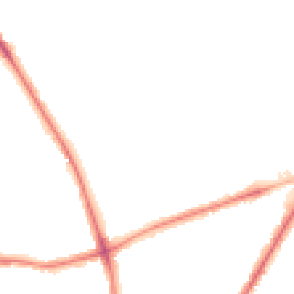 Night-time road noise heatmap for BD3 7ET