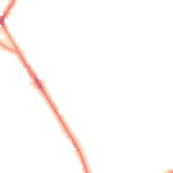 Night-time road noise heatmap for BD3 7LP