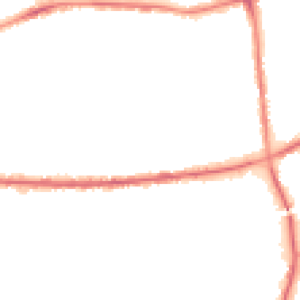 Night-time road noise heatmap for BD3 8BP