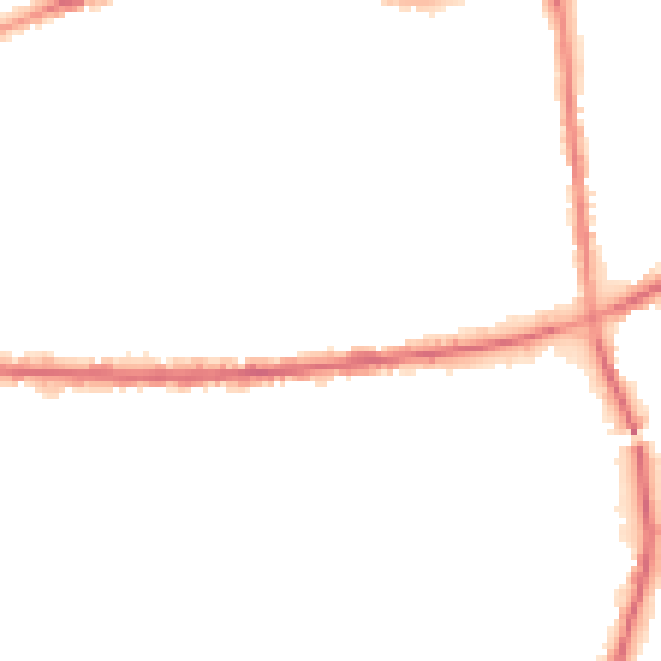 Night-time road noise heatmap for BD3 8BW