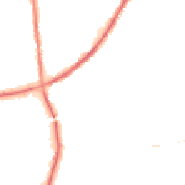 Night-time road noise heatmap for BD3 8RS