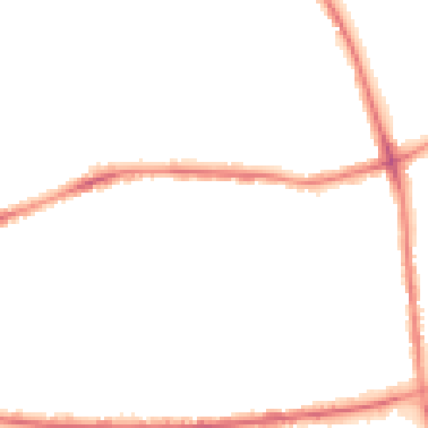 Night-time road noise heatmap for BD3 9PB