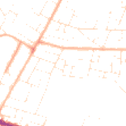 Daytime road noise heatmap for BH10 4BE
