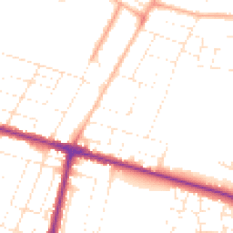 Daytime road noise heatmap for BH10 4DD