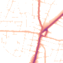 Daytime road noise heatmap for BH10 4EA