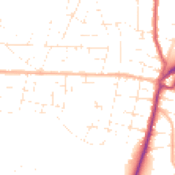 Daytime road noise heatmap for BH10 4EH