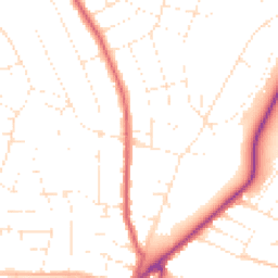 Daytime road noise heatmap for BH10 5BG