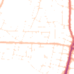 Daytime road noise heatmap for BH10 5DT