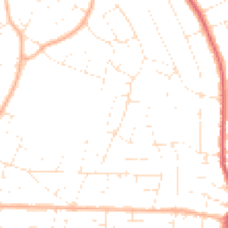 Daytime road noise heatmap for BH10 5EE
