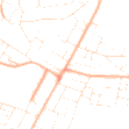 Daytime road noise heatmap for BH10 5EZ