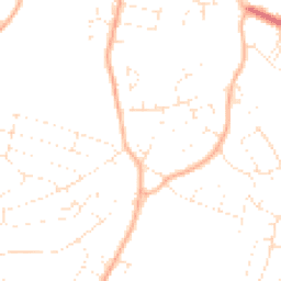 Daytime road noise heatmap for BH10 5JP