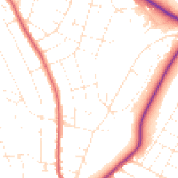 Daytime road noise heatmap for BH10 6JT