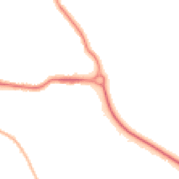 Night-time road noise heatmap for BH10 7AG