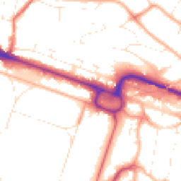Daytime road noise heatmap for BH12 1AA
