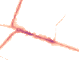 Night-time road noise heatmap for BH12 1AE